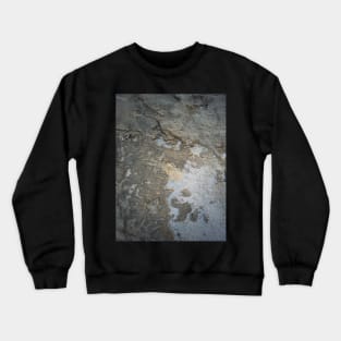 Weathered and cracked concrete wall Crewneck Sweatshirt